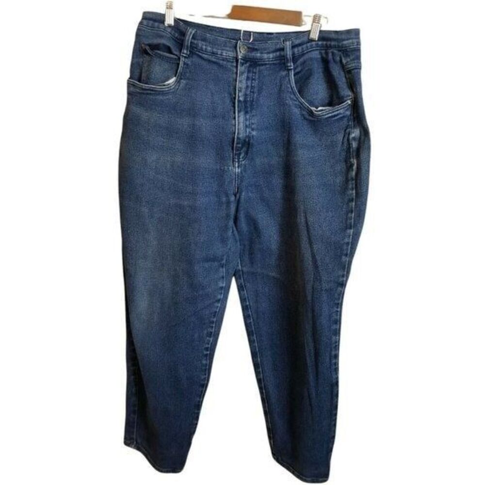 Cherokee Womens Size 16 W Blue  Solid Skinny Cropped Jeans